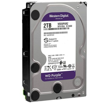 هارد وسترن دیجیتال بنفش 2TB PURPLE HDD W.D گارانتی آرتی