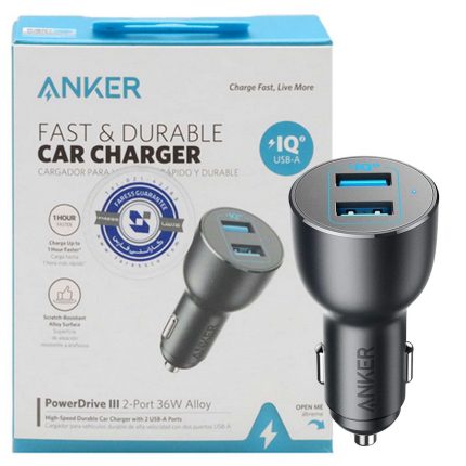 شارژر فندکی انکر مدل 36W A2729H11 ANKER