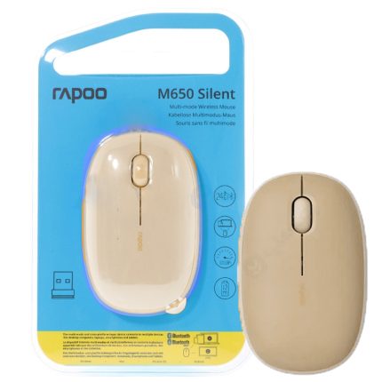 ماوس بی سیم رپو مدل RAPOO M650 بژ