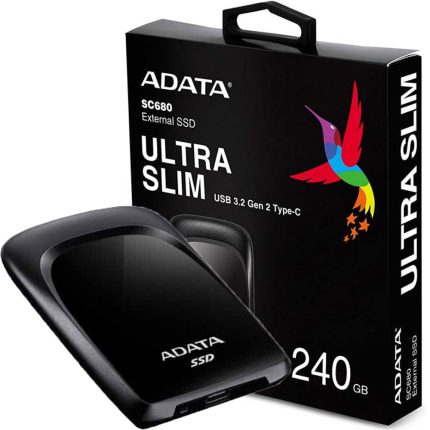 هارد اکسترنال مشکی 240SSD آونگ ADATA SC680