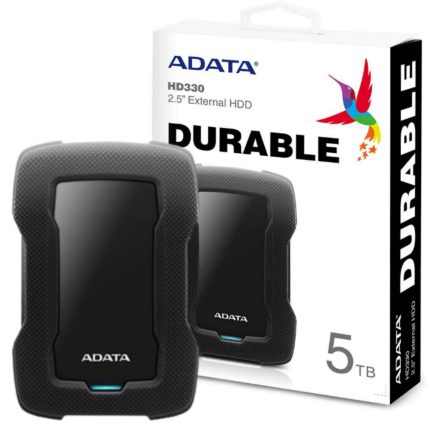 هارد اکسترنال ای دیتا مشکی 5TB ADATA HD330 گارانتی آونگ