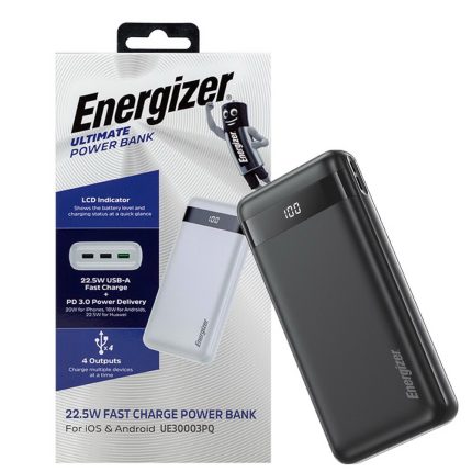 پاوربانک انرجایزر UE30003PQ 30000mAh مشکی Energizer