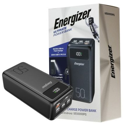 پاوربانک انرجایزر UE50000PQ 50000mAH مشکی Energizer