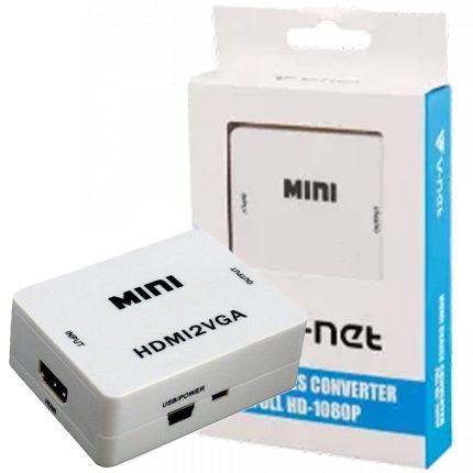 تبدیل وی نت HDMI به VGA پک آبی سفید V-NET