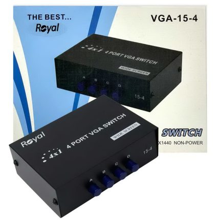 دیتاسوئیچ دستی ROYAL 4PORT VGA