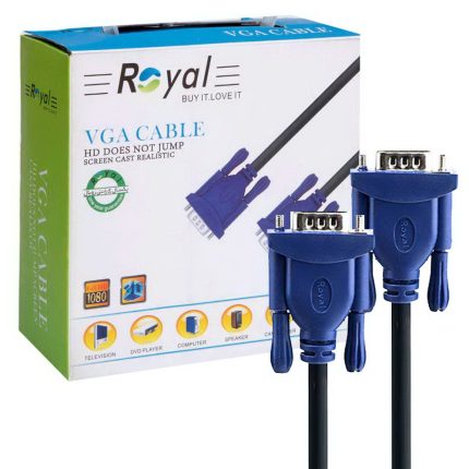 کابل مانیتور رویال ROYAL VGA 3+4 BOX 10M