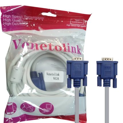 کابل مانیتور4+3VGA 20MسفیدVLINK