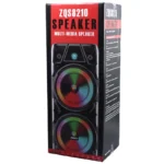 اسپیکر چمدانی بلوتوثی رم و فلش خور Sing-E ZQS8210 + میکروفون و ریموت کنترل - فروش کامپیوتر ، لوازم جانبی و صوتی تصویری در کمین