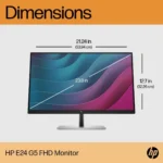 مانیتور استوک HP E24H G5 سایز 24 اینچ فریملس در کامپیوتر کمین